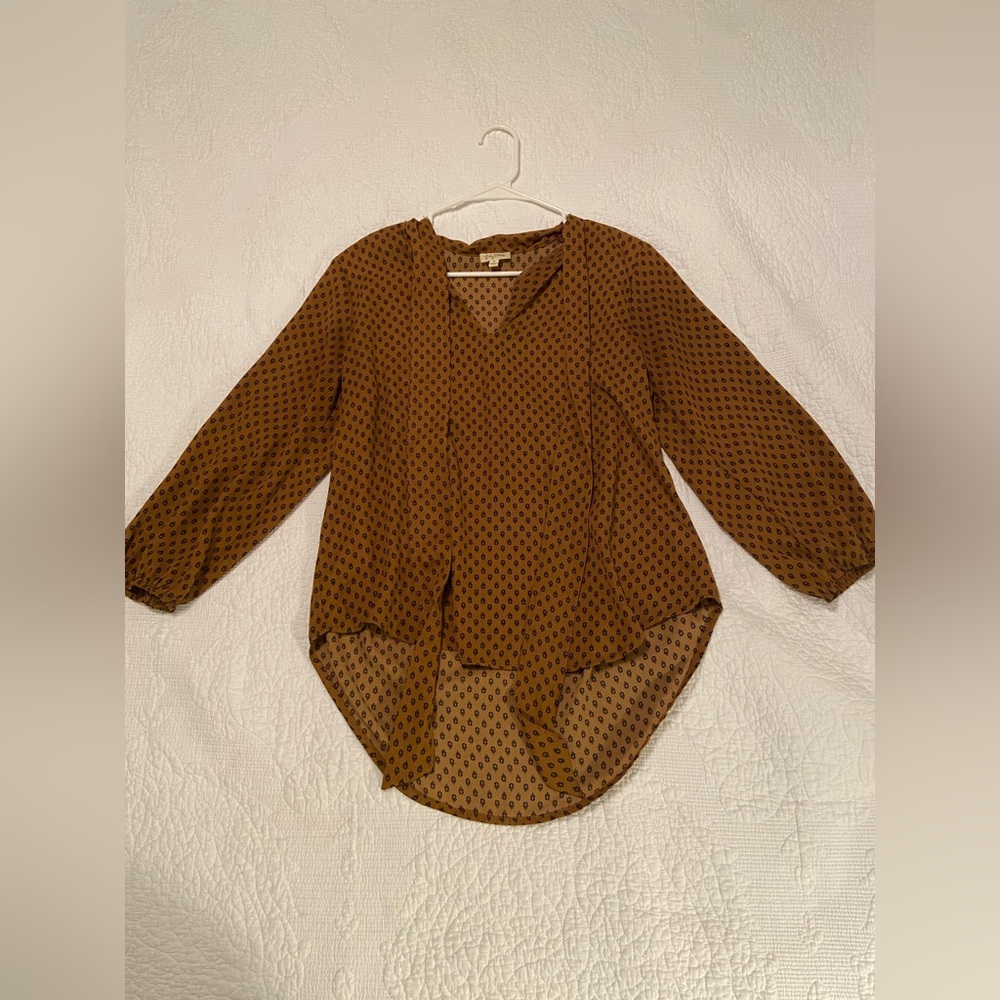Mustard colored blouse